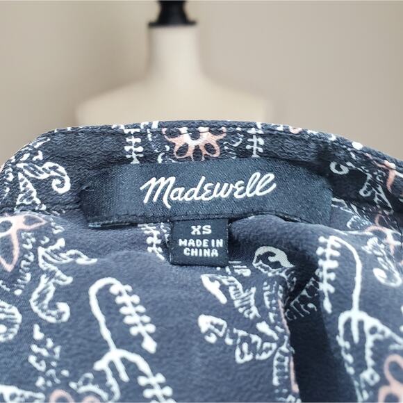 Madewell Boheme Silk Blouse XS - Picture 6 of 7